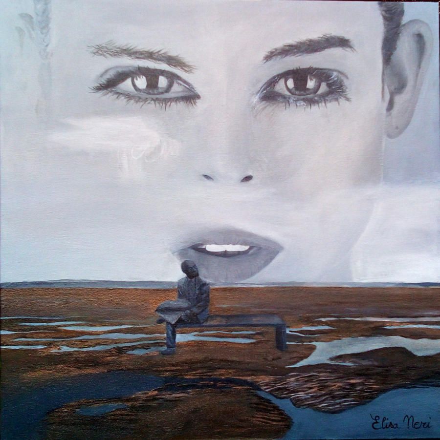 Elisa Neri - I will wait for you- Acrylic painting on canvas