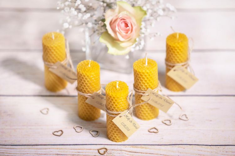 Sunny Yellow Handmade Candle 